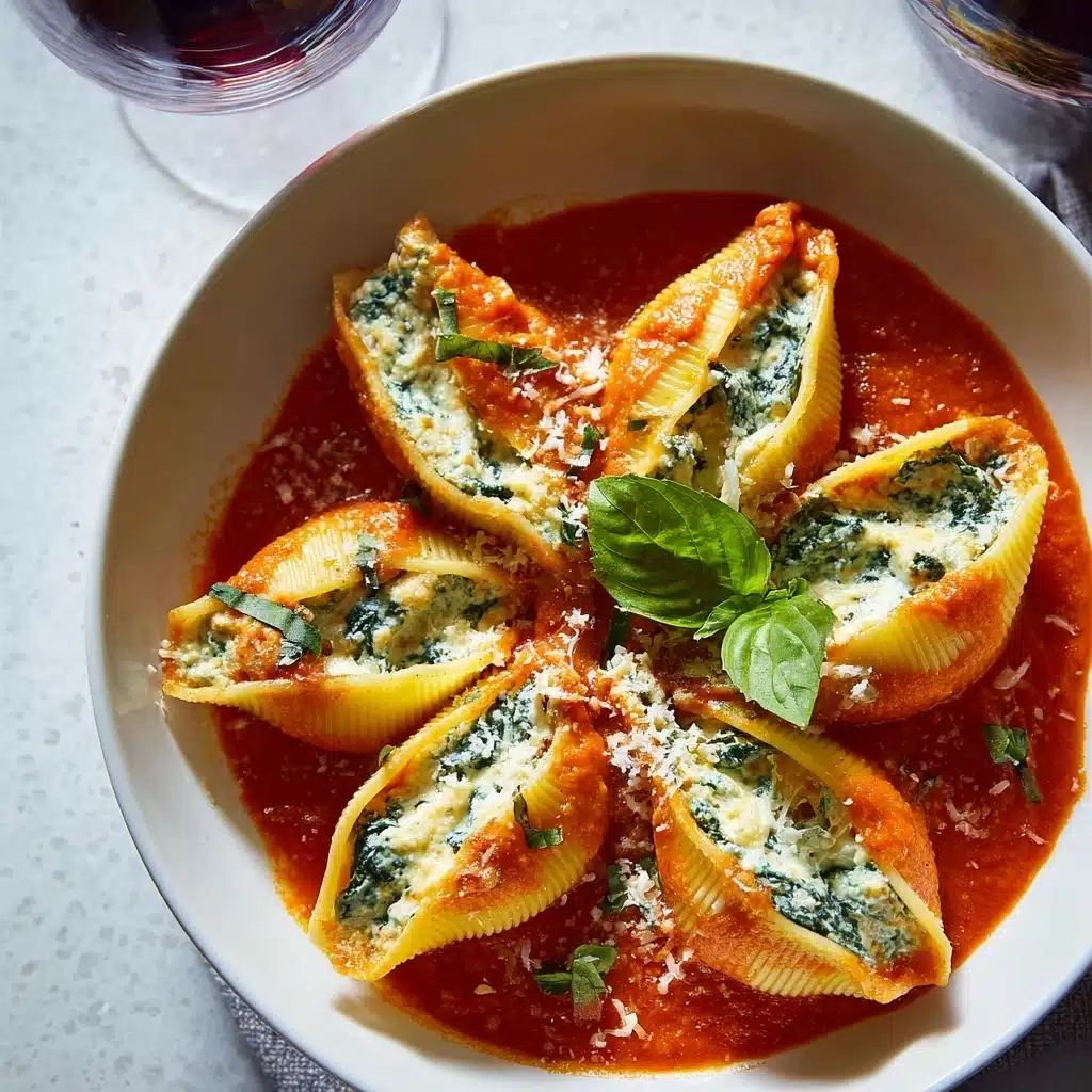 Spinach and Ricotta Stuffed Shells Recipe - Recipe Image