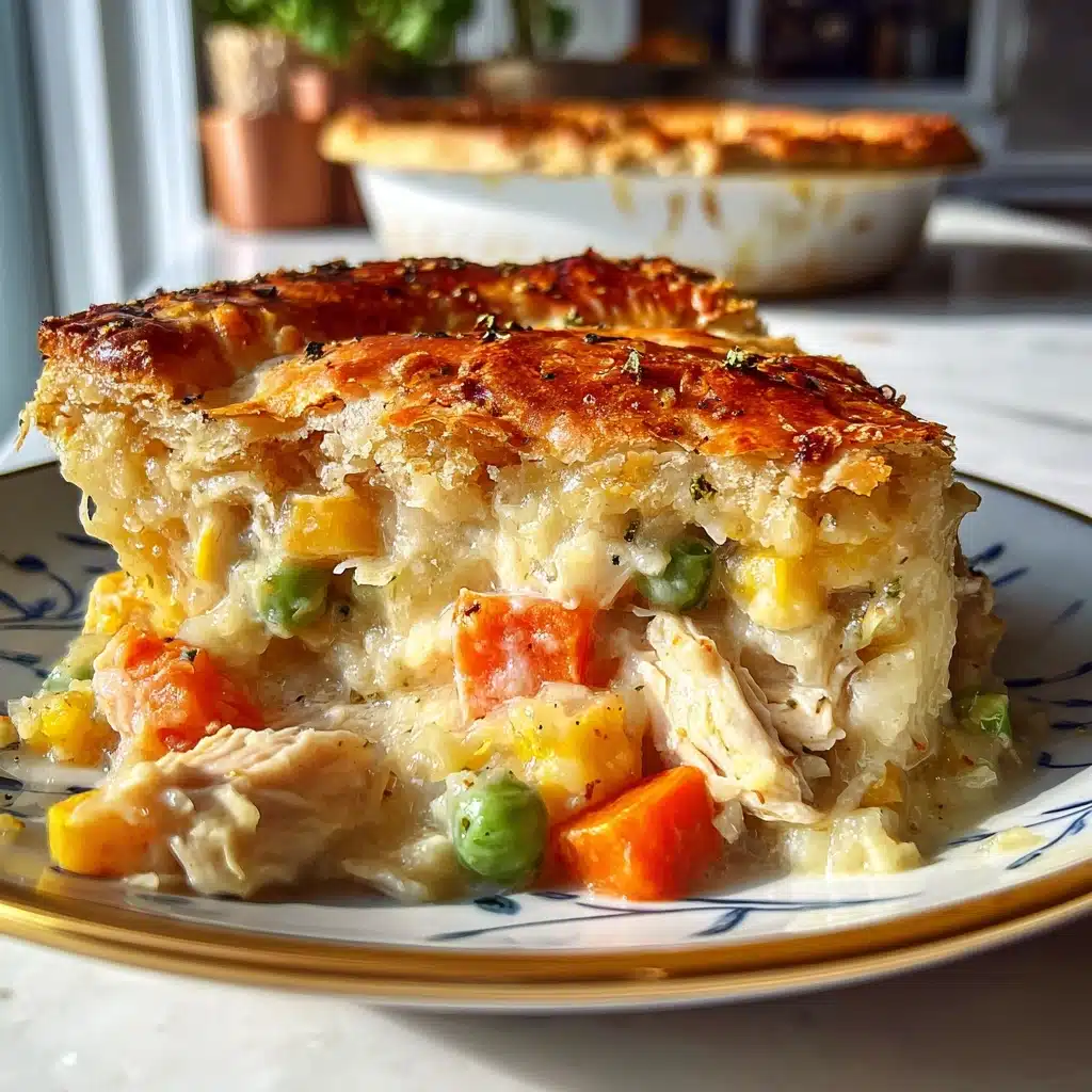 Easy Chicken Cobbler Dinner Casserole Recipe - Recipe Image