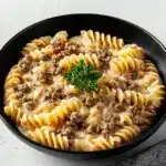 Stovetop Creamy Ground Beef Pasta Recipe