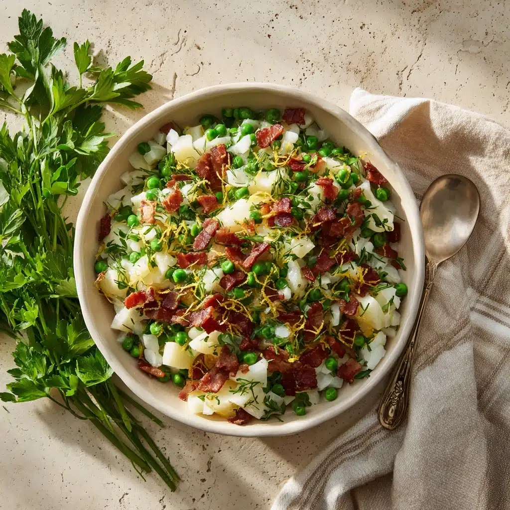 Thanksgiving Peas (with Pear and Pancetta) Recipe