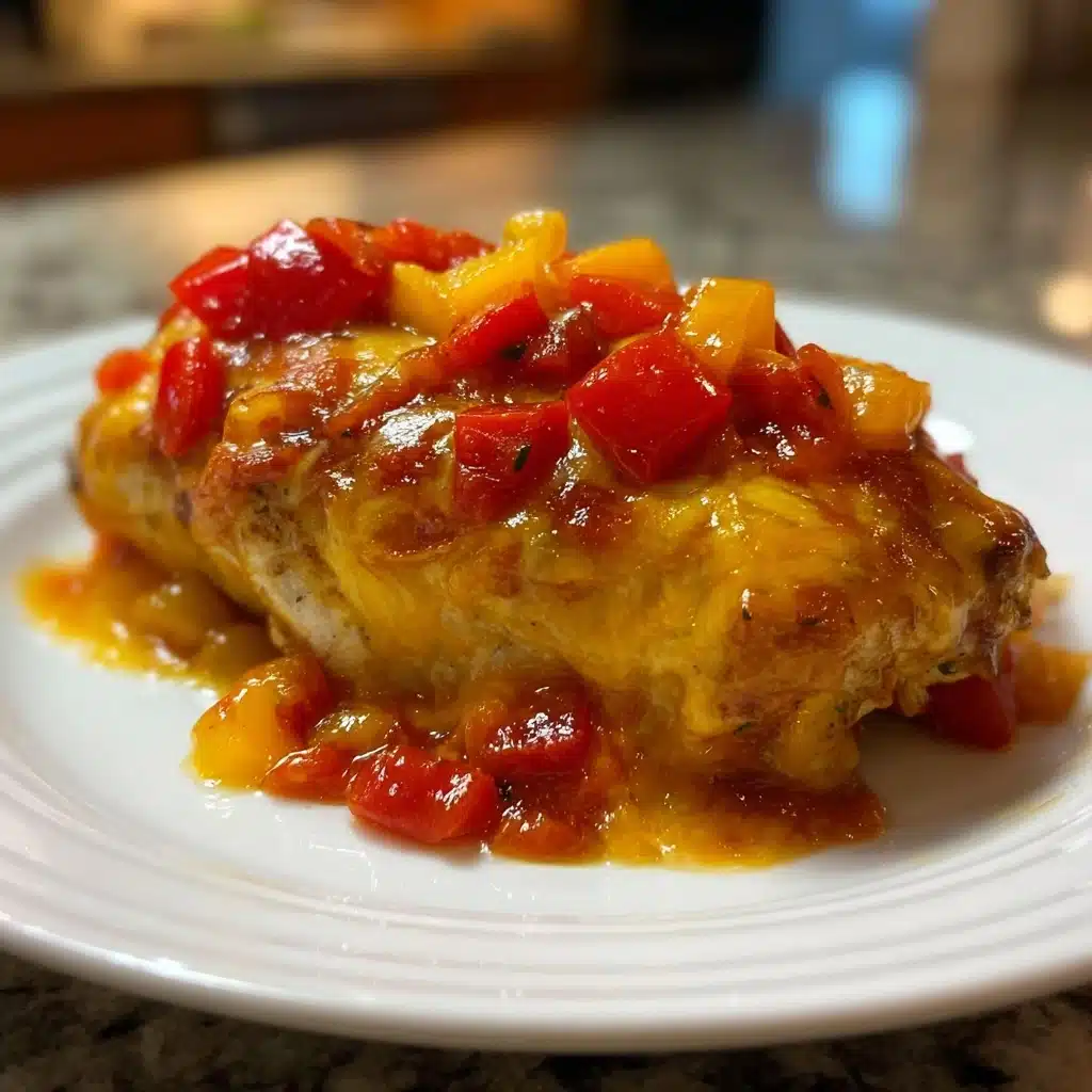 Cheesy Baked Chicken and Peppers: 7 Comforting Servings! Recipe - Recipe Image