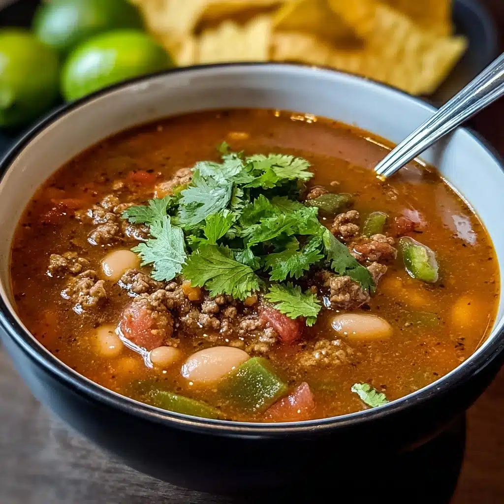 Pinto Beans, Green Chile and Beef Soup Recipe - Recipe Image