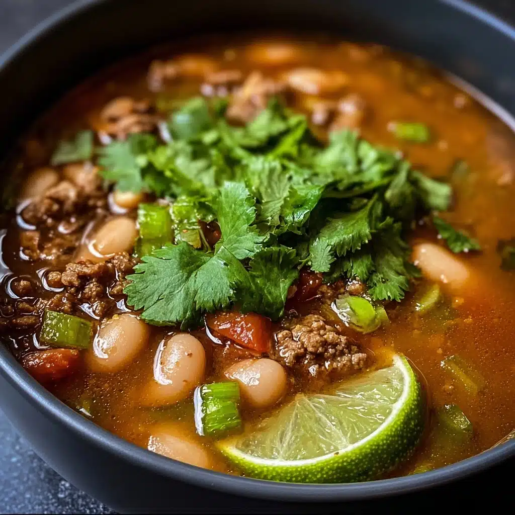 Pinto Beans, Green Chile and Beef Soup Recipe - Recipe Image