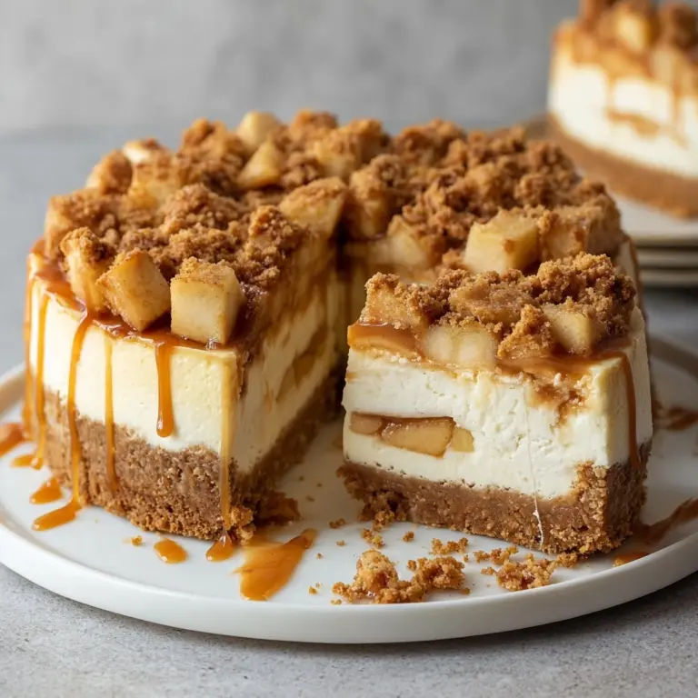 Salted Caramel Apple Pie Cheesecake Recipe