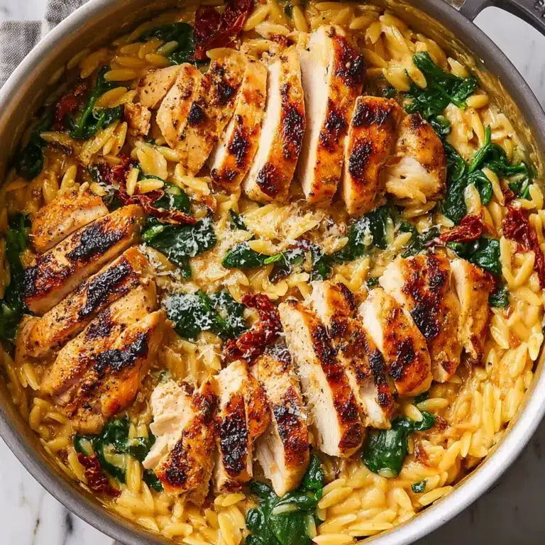 Creamy Sun-Dried Tomato Chicken Orzo Recipe