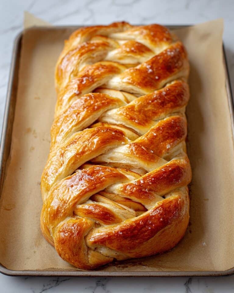 Apple Puff Pastry Braid Recipe