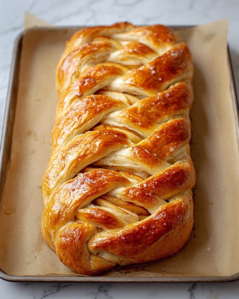 Apple Puff Pastry Braid Recipe