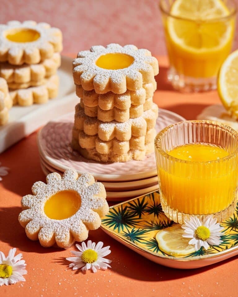 Vegan Lemon Curd Shortbread Cookies Recipe