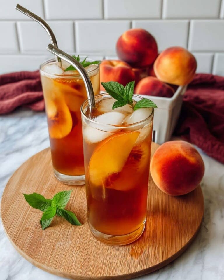 Homemade Peach Iced Tea Recipe