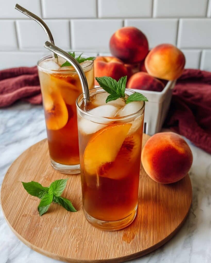 Homemade Peach Iced Tea Recipe