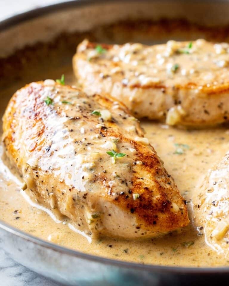 Chicken with Creole Mustard Cream Sauce Recipe