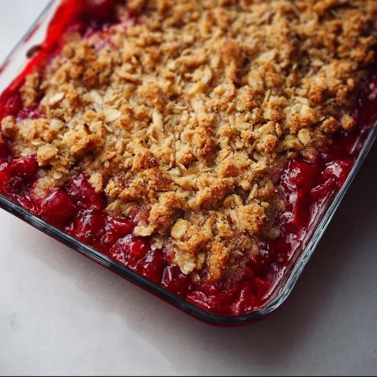 Rhubarb Raspberry Crisp Recipe