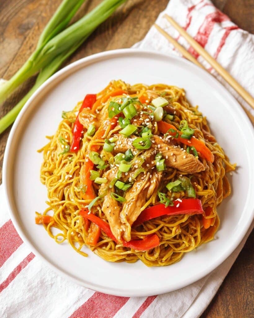 Crockpot Pork Lo Mein Recipe