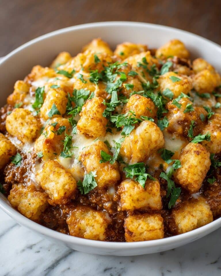 Dairy-Free Tater Tot Casserole with Ground Turkey and Vegetables Recipe