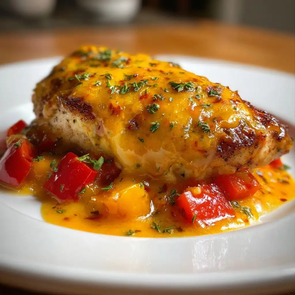 Cheesy Baked Chicken and Peppers: 7 Comforting Servings! Recipe - Recipe Image