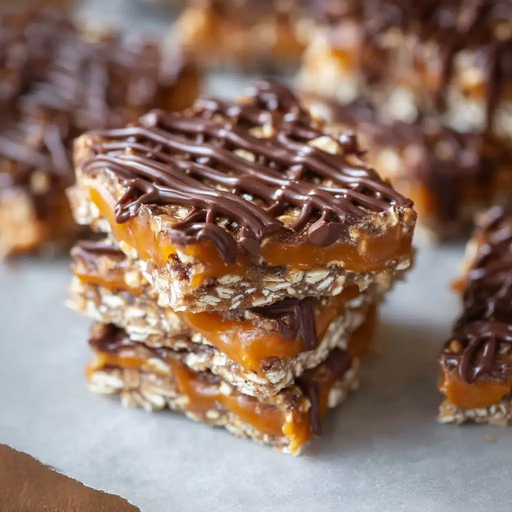 Salted Chocolate and Caramel Pretzel Bars Recipe