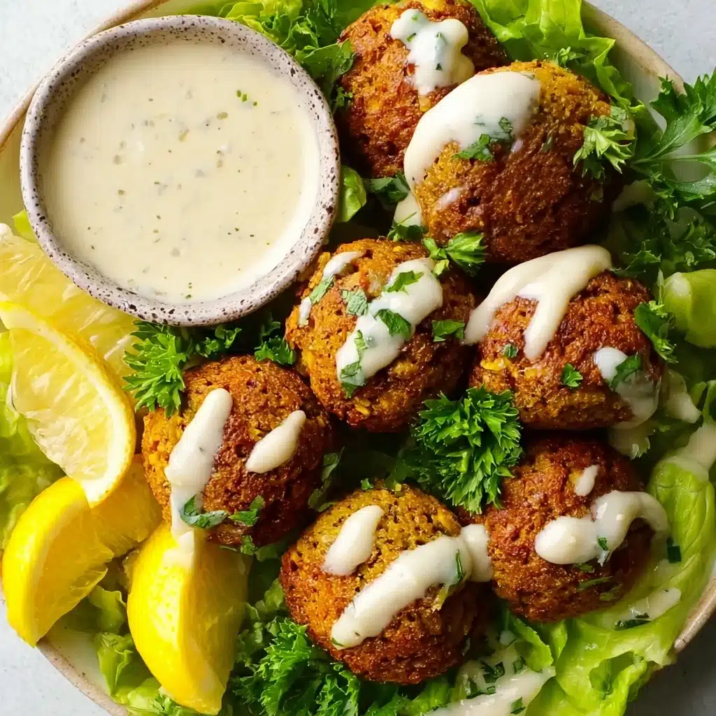 Falafel Balls With Tahini Drizzle Recipe