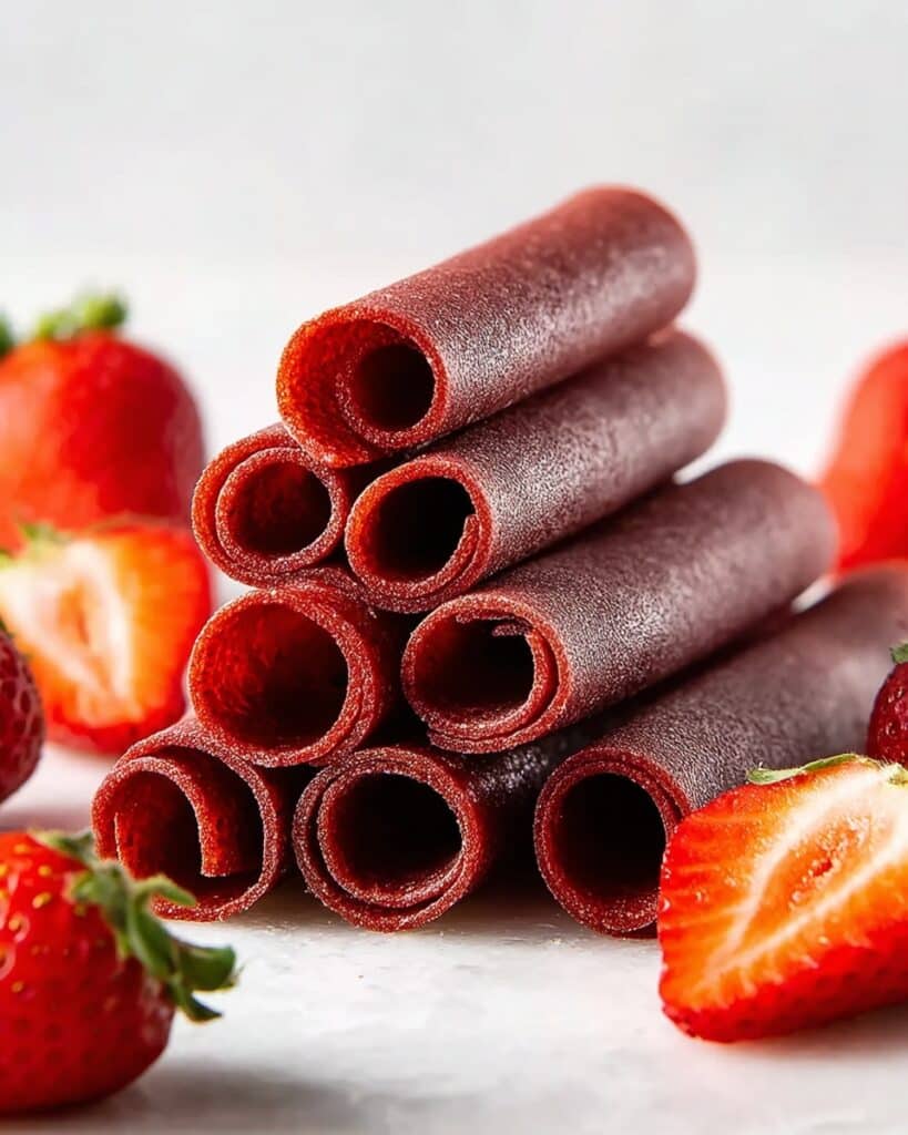 3-Ingredient Homemade Strawberry Fruit Roll-Ups Recipe