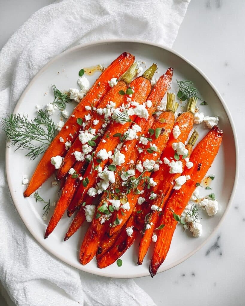Roasted Carrots with Feta and Dill Recipe