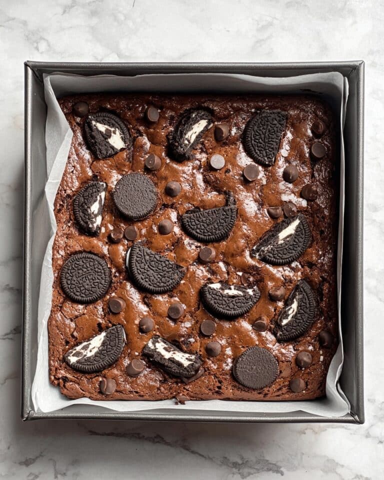 Easy Fudgy Oreo Brownies Recipe
