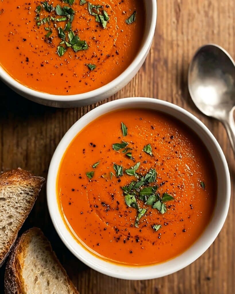 Roasted Tomato Basil Soup Recipe