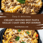Stovetop Creamy Ground Beef Pasta Recipe