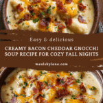 Bacon Cheddar Gnocchi Soup – A Rich and Creamy Comfort Meal Recipe