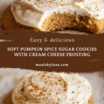 Pumpkin Spice Sugar Cookies with Cream Cheese Frosting Recipe