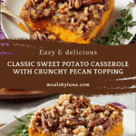 Sweet Potato Casserole with Pecan Topping Recipe
