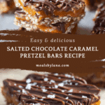 Salted Chocolate and Caramel Pretzel Bars Recipe