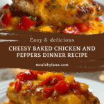 Cheesy Baked Chicken and Peppers: 7 Comforting Servings! Recipe