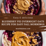 Blueberry Pie Overnight Oats Recipe