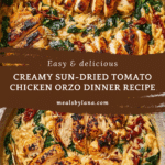 Creamy Sun-Dried Tomato Chicken Orzo Recipe