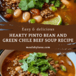 Pinto Beans, Green Chile and Beef Soup Recipe