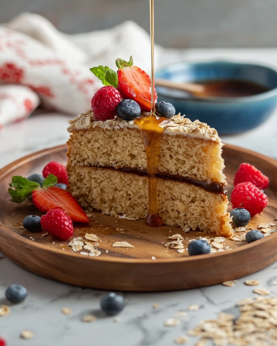 A round, thick cake with a golden brown crust sits in the center on a light wooden board, dusted with white powdered sugar evenly covering the top surface; the cake is placed on a red and white checkered cloth, resting on a white marbled countertop. To the left, there is a white plate with beige powder and two small silver spoons. On the right, a white teapot is visible near a glass container filled with whole nuts and cinnamon sticks scattered beside it. Crumbs and powdered sugar sprinkles are scattered on the white marbled surface around the cake. Warm, soft lighting creates a cozy kitchen scene. Photo taken with an iphone --ar 4:5 --v 7