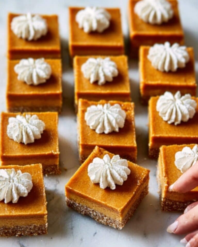 Pumpkin Pie Bars with Almond Flour Crust and Creamy Pumpkin Filling Recipe