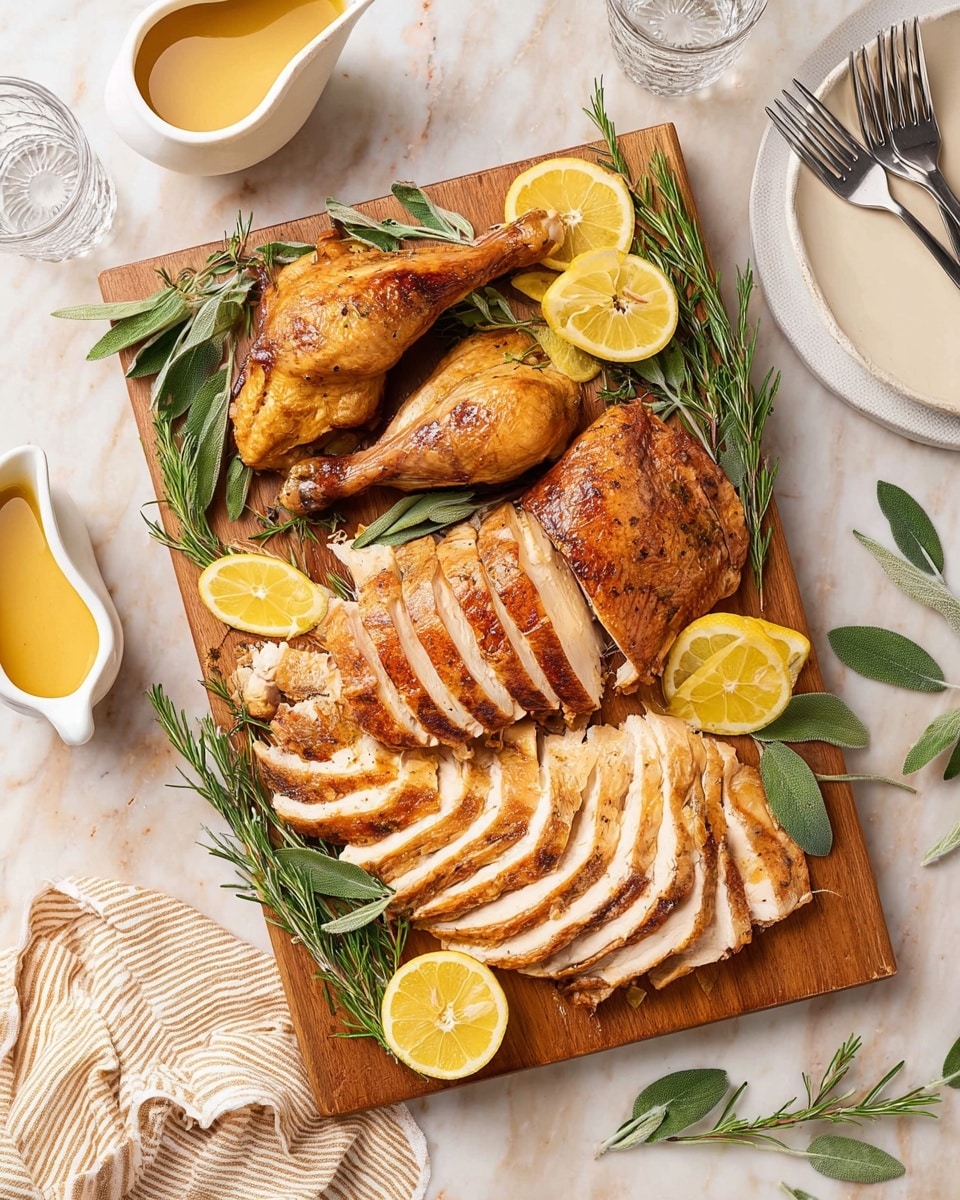 Dry Brined Spatchcock Turkey with Herb-Infused Gravy Recipe
