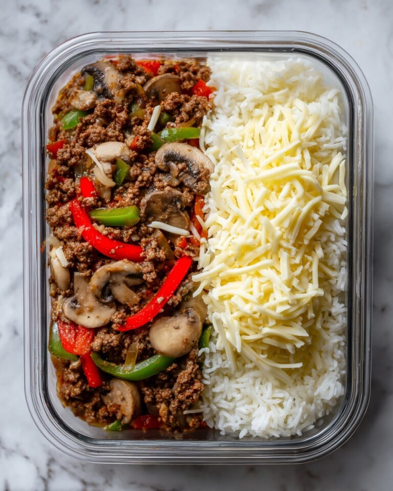 Ground Beef Philly Cheesesteak Meal Prep Recipe