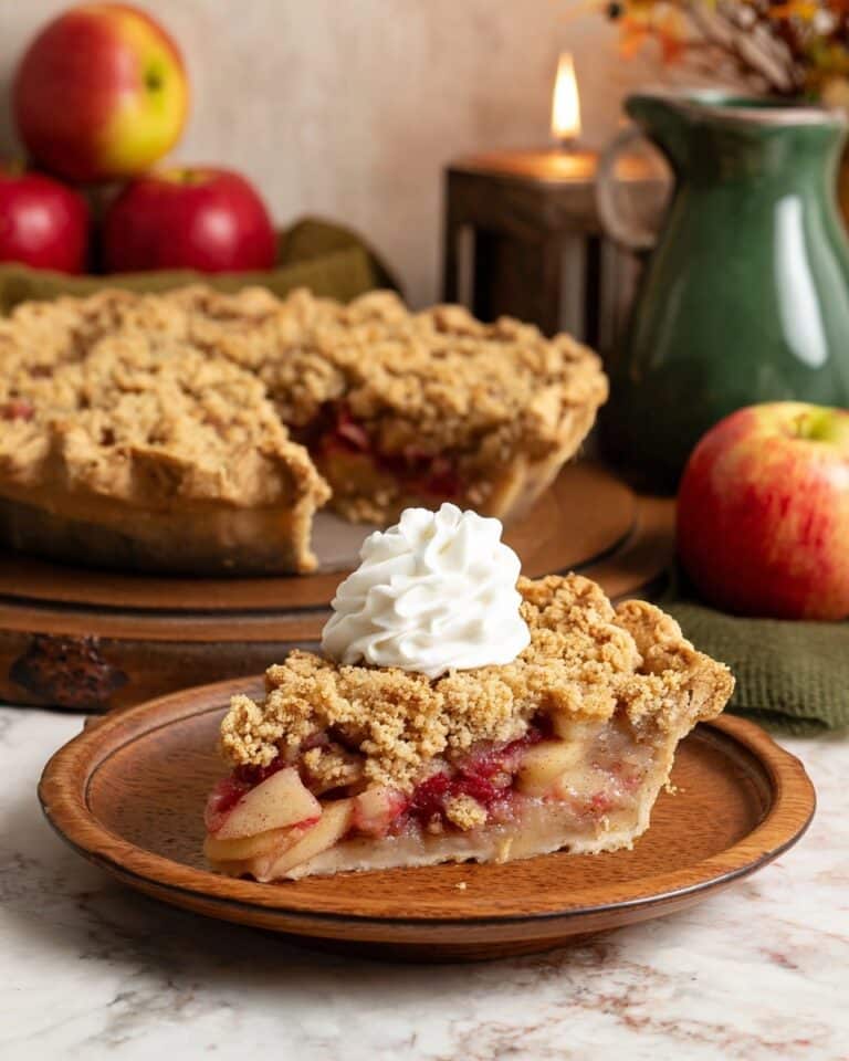 Raspberry Apple Crumble Tart Recipe