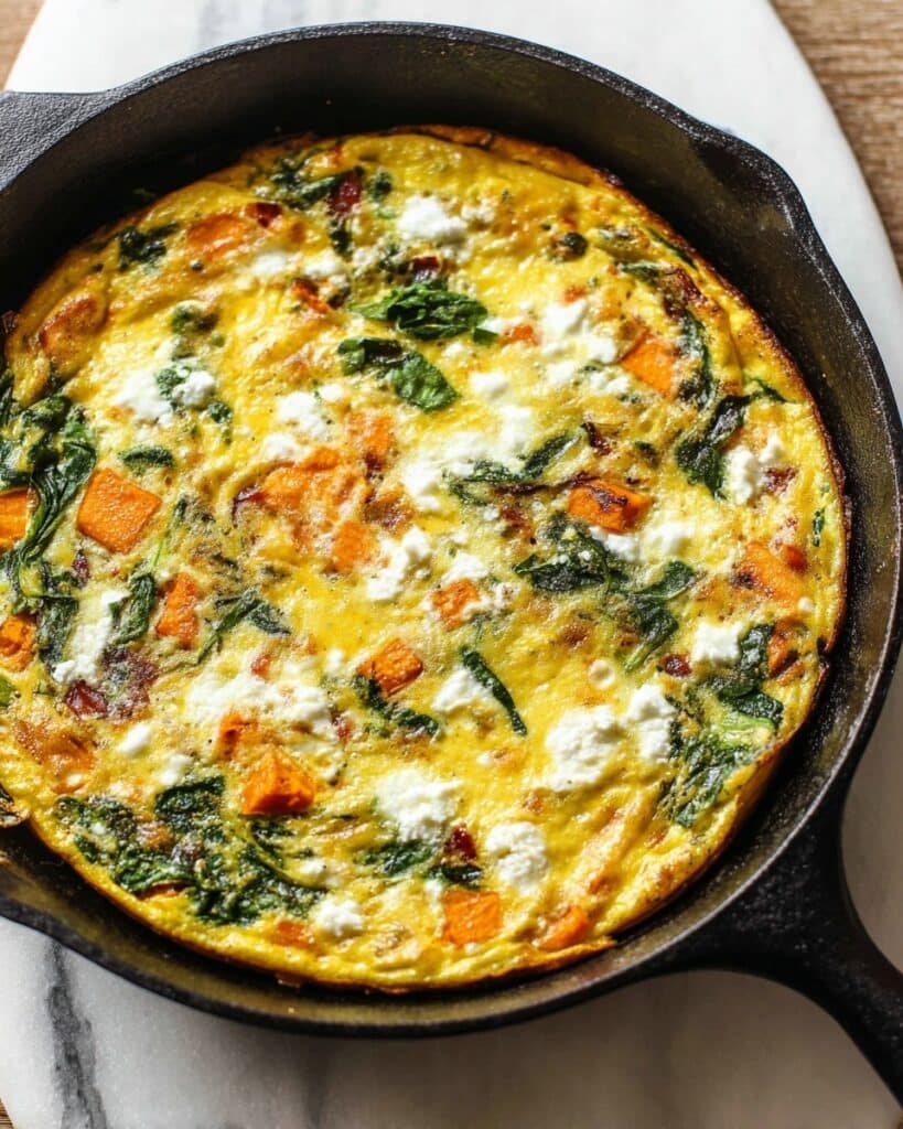 Butternut Squash Frittata with Bacon and Goat Cheese Recipe
