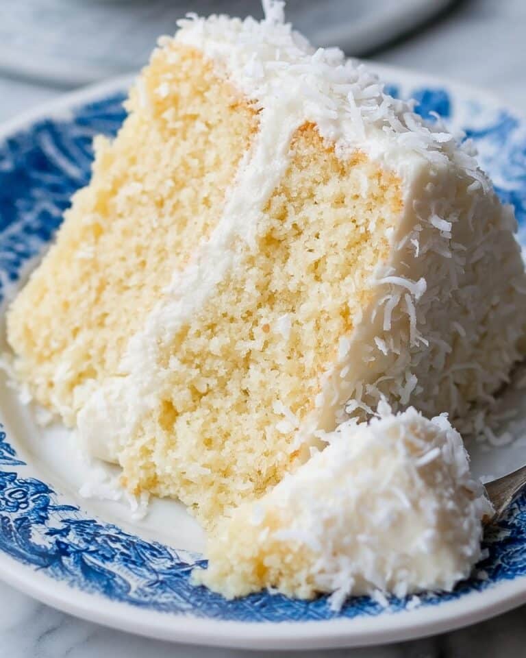 Vegan Coconut Cake with Cream Cheese Frosting Recipe