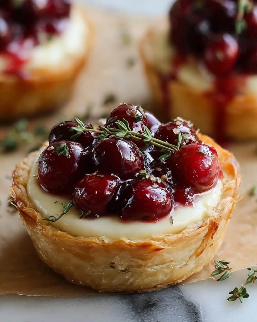 Savory Cranberry and Brie Tartlets Recipe