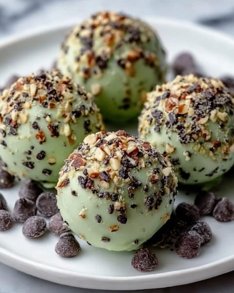 Mint Chocolate Chip Protein Balls Recipe