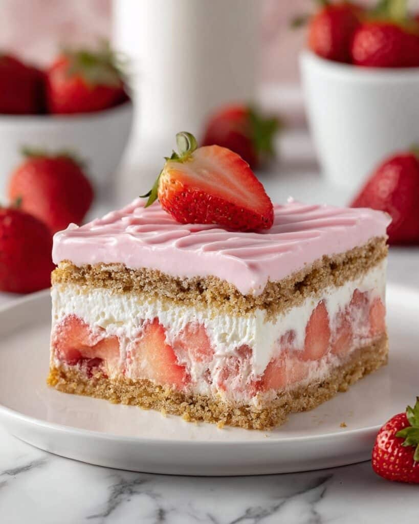 Strawberry Eclair Cake Recipe