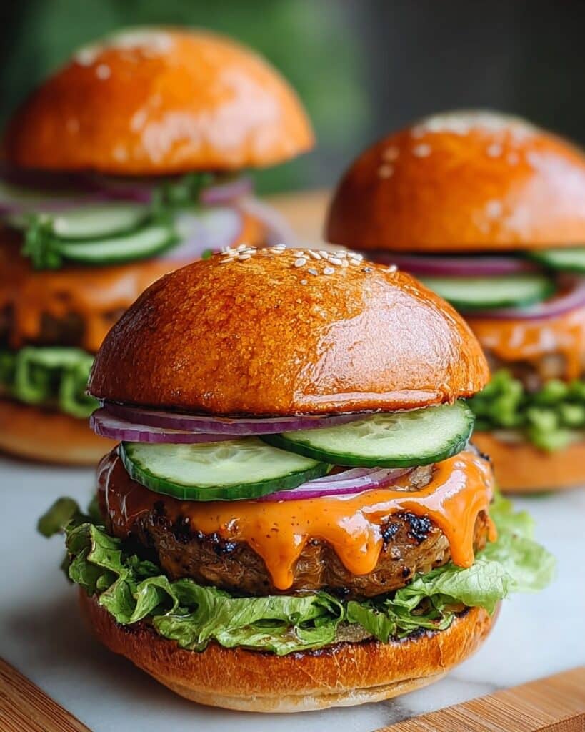 Thai Sweet Chili Turkey Burgers Recipe