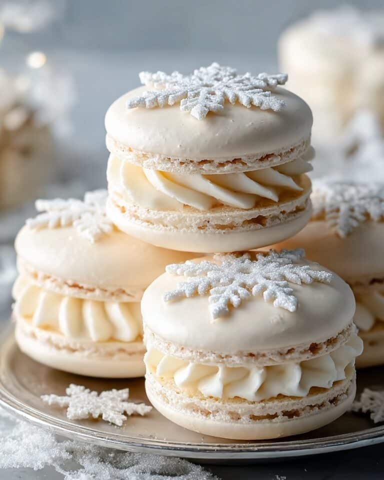 Snowflake Macarons Recipe
