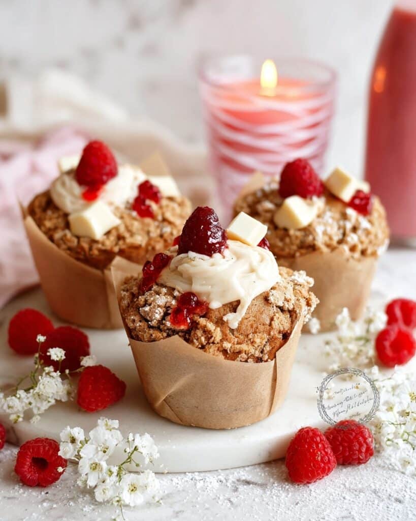 Vegan White Chocolate & Raspberry Muffins Recipe