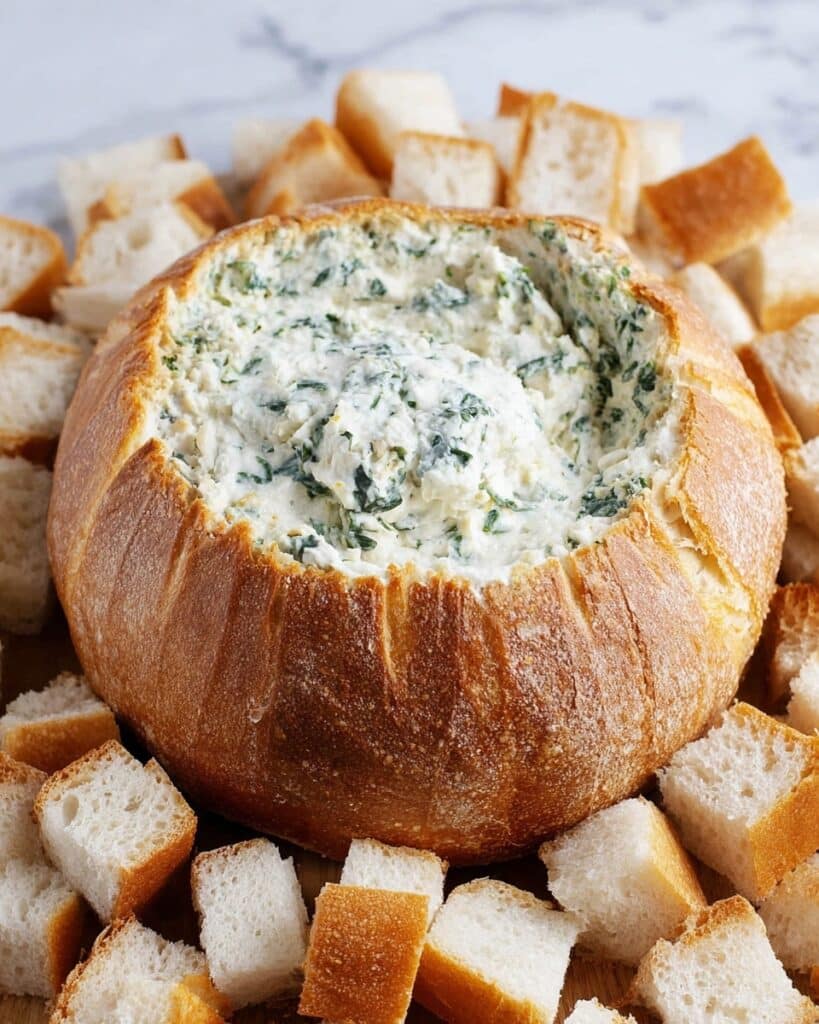 Knorr Spinach Dip in a Bread Bowl Recipe