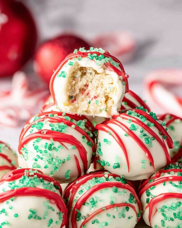 Christmas Tree Cake Balls Recipe