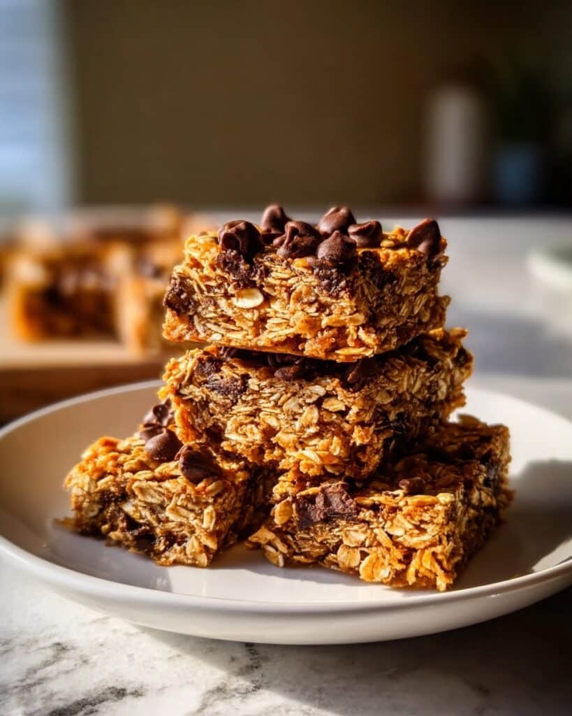 Christmas Oatmeal Chocolate Chip Bars Recipe